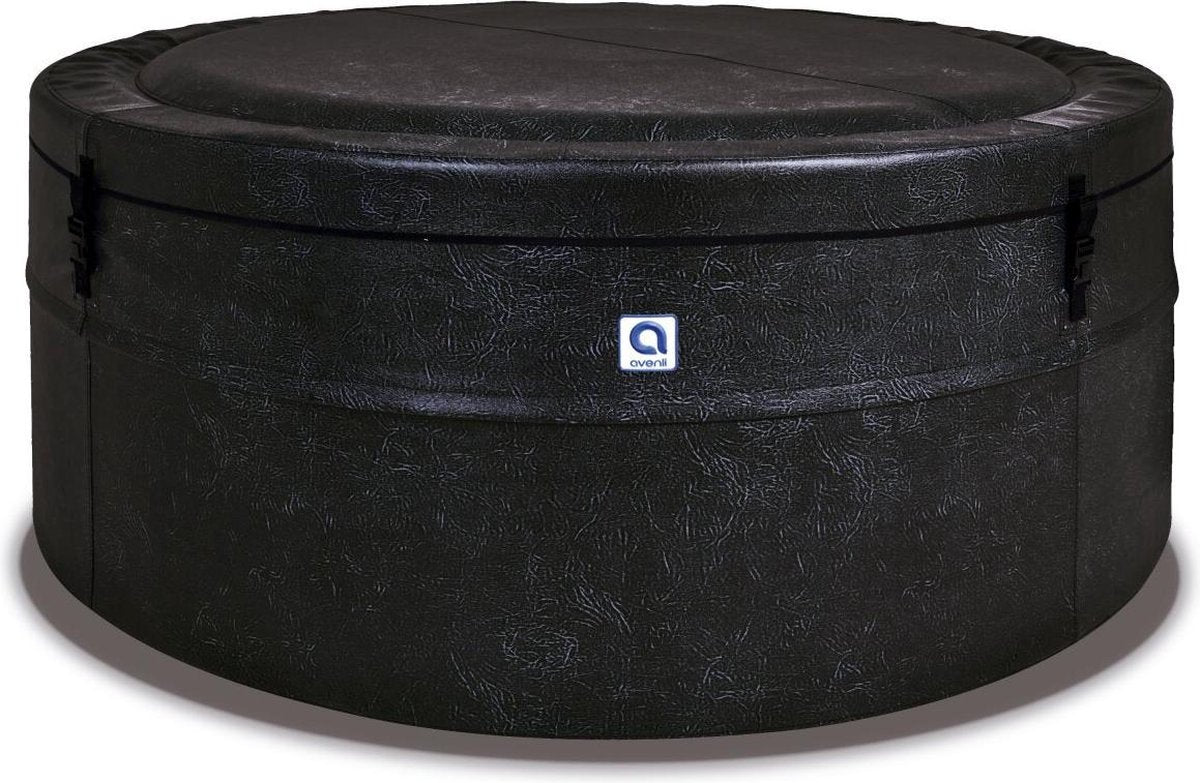 Avenli Osaka Leather spa ø156x70cm - zwart