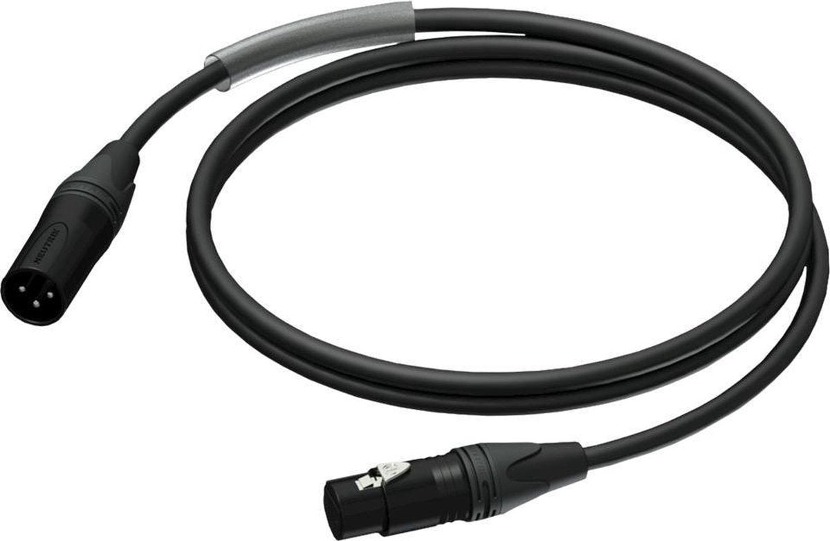 Procab / Neutrik PRA901 XLR (m) - XLR (v) audiokabel - 15 meter