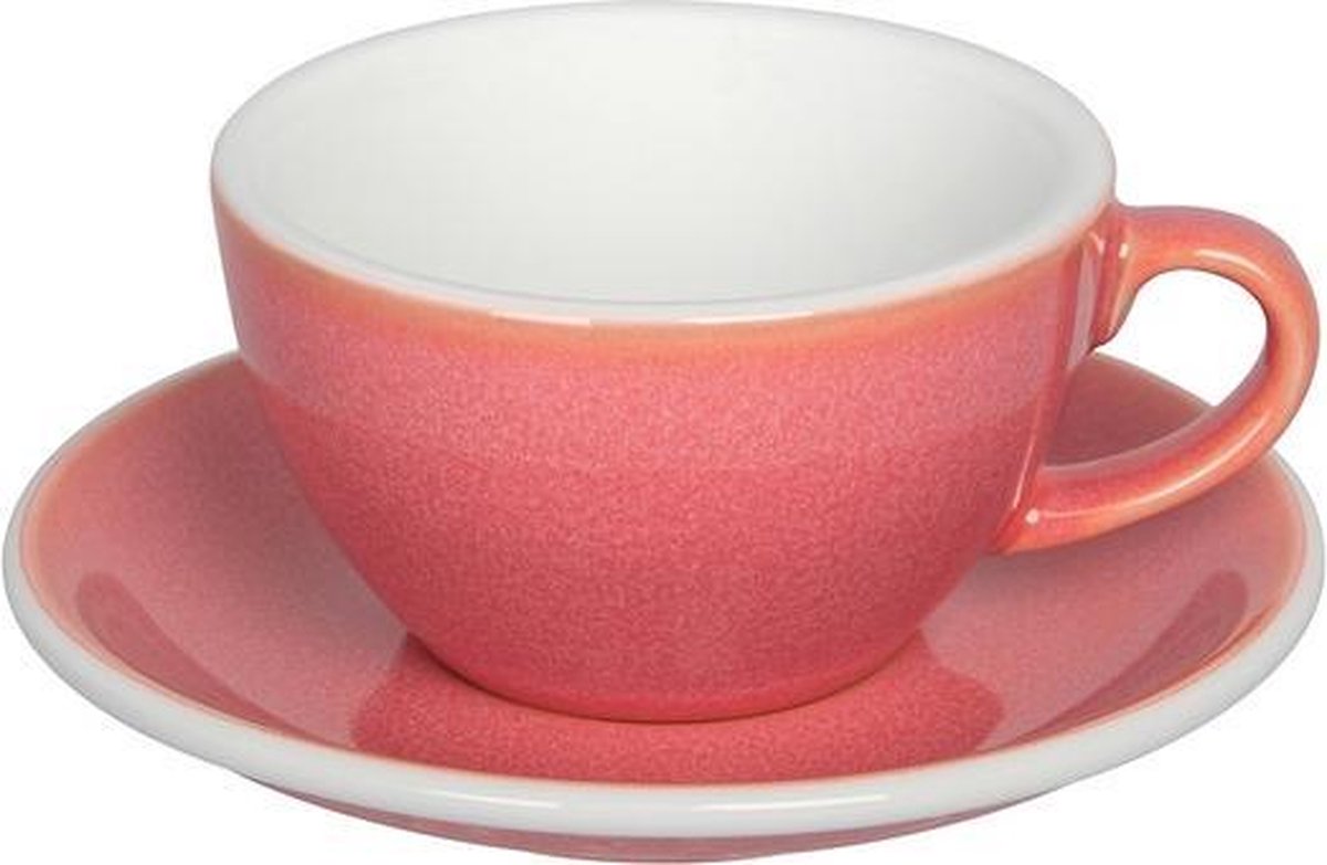 Loveramics Egg Cappuccino Kop&Schotel 200ml - Berry