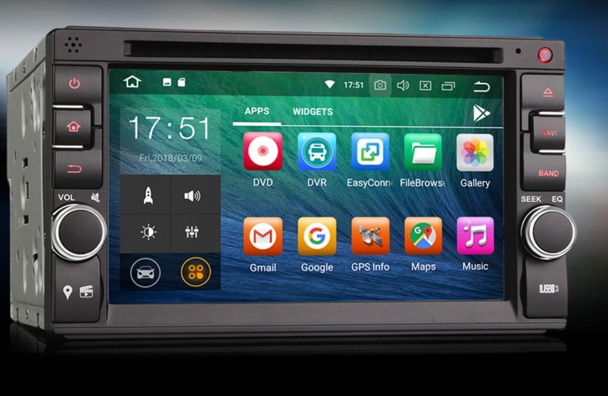 Voltario® 6.2 “ Autoradio universeel inclusief navigatie