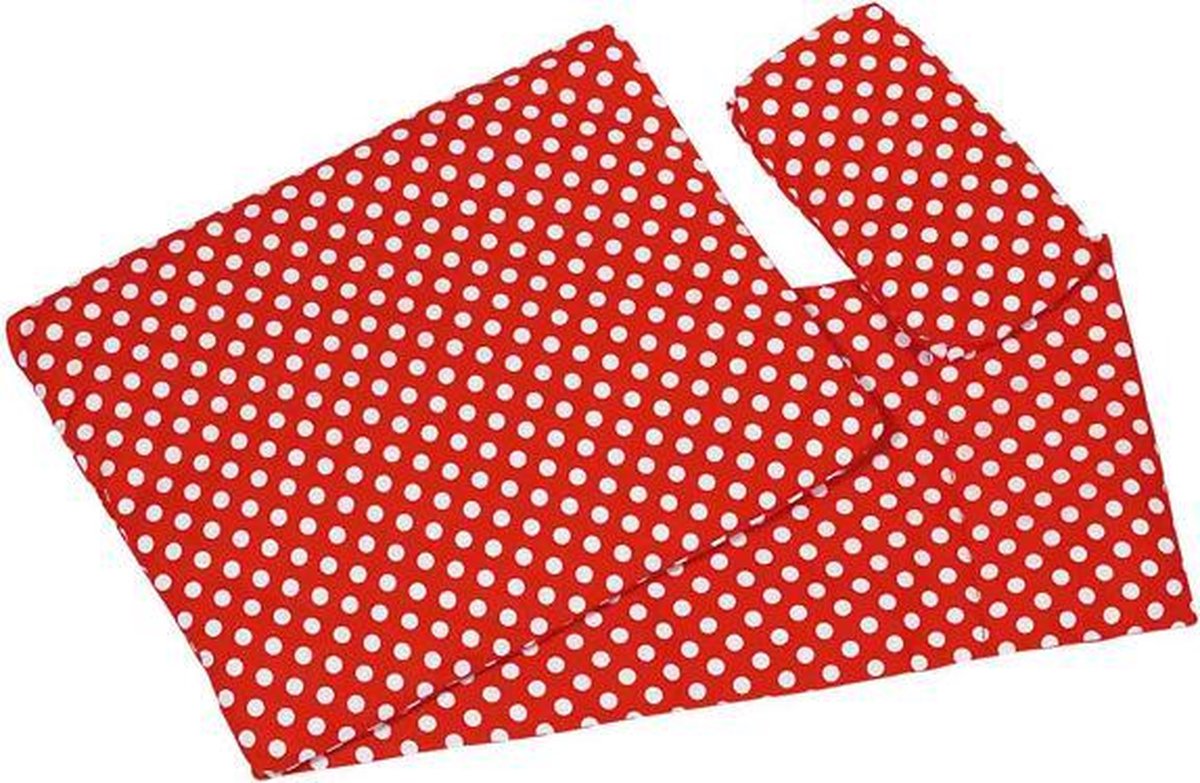 Goki Poppenbeddengoed - Rood met Witte Stippen