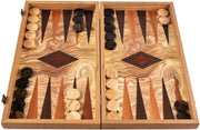 Olijf Backgammon set - Luxe - 48x26cm - Superluxe