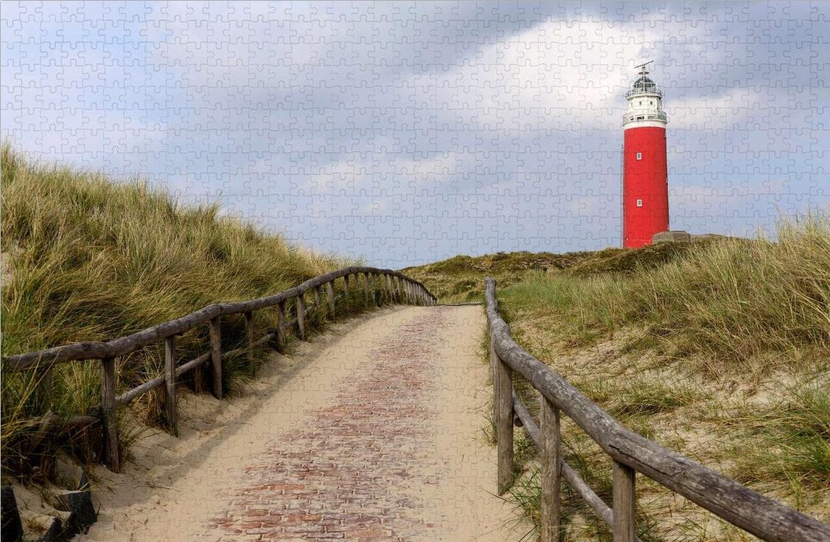 Vuurtoren op Texel - Moeilijke Legpuzzel 1000 Stukjes | Noordzee - Vuurtoren op Puzzel - Texel - Waddeneilanden