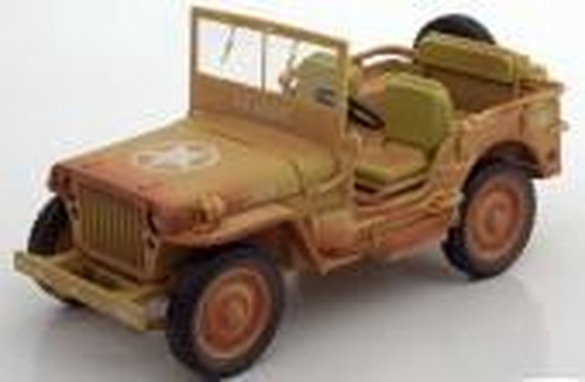 Willy´s Jeep Casablanca Dirty Version 1941 Desert Sand 1-18 Triple 9 Collection