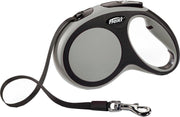 Flexi New Comfort Tape - Hondenriem - Grijs/Zwart - L - 8 m - (<50 kg)