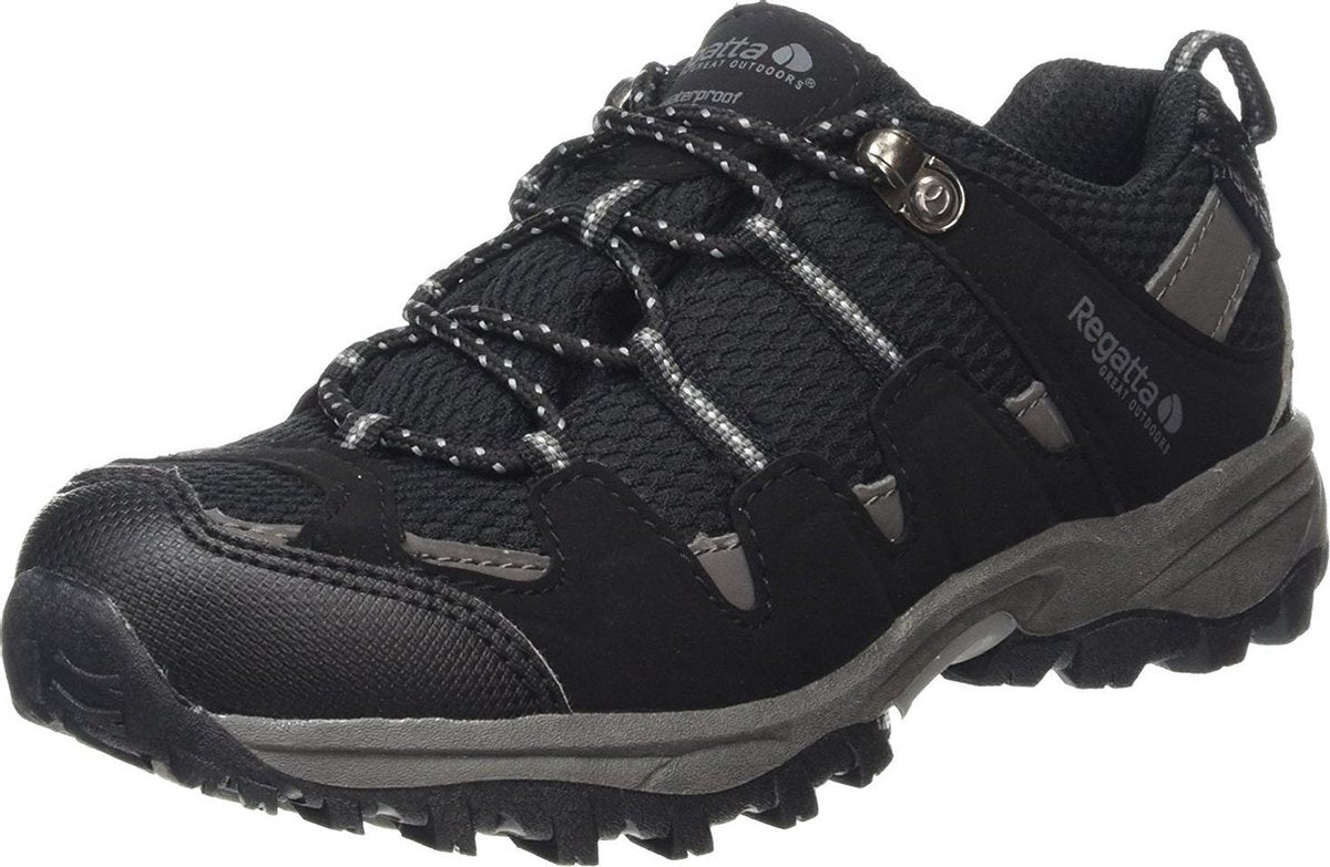 Regatta - Garsdale Low Jr Kinder Wandelschoen - Black - Maat 31