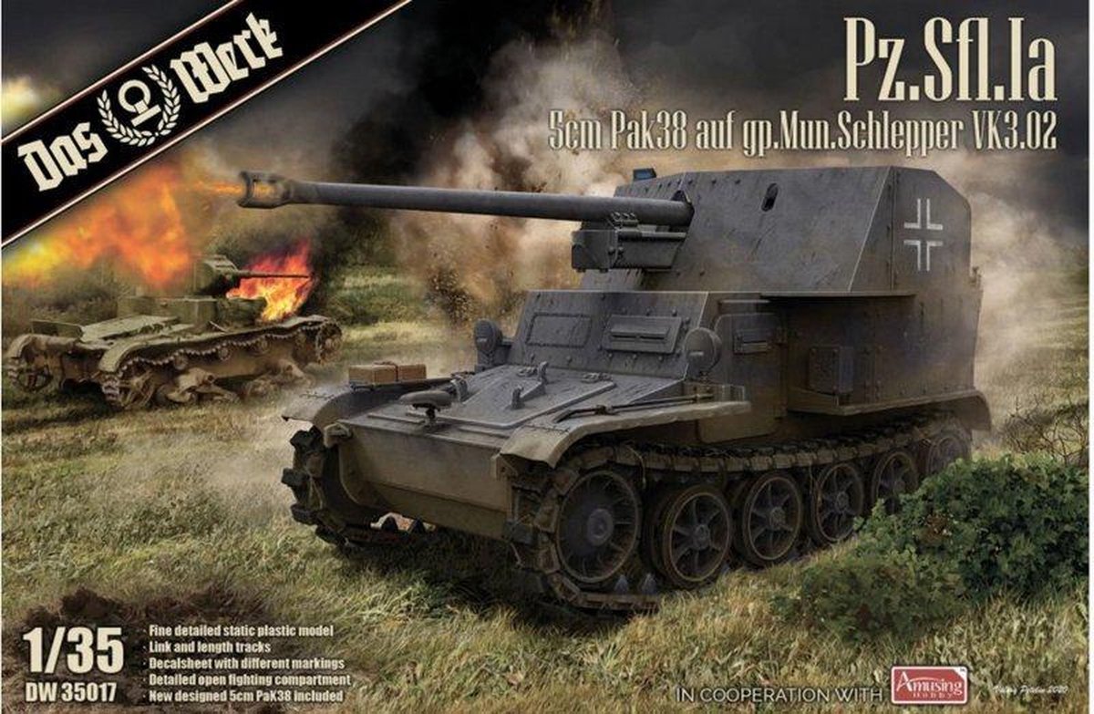 Das Werk | DW35017 | Pz.Sfl.Ia 5cm PaK auf VK3.02 | 1:35