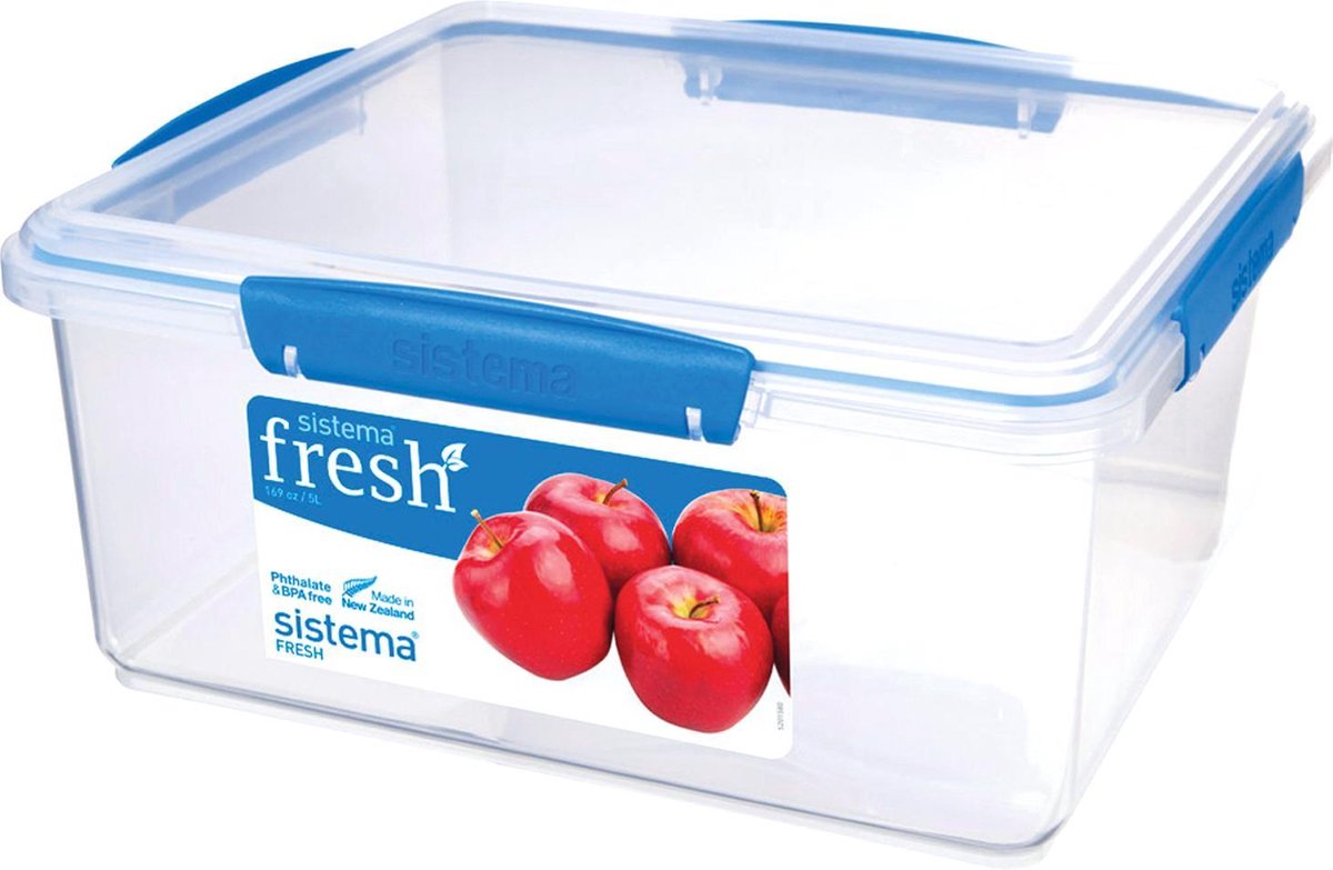 Sistema Fresh voorraaddoos - rechthoekig blauw - 5L