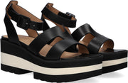 Notre-V Am42 Sandalen - Met Sleehak - Dames - Zwart - Maat 39