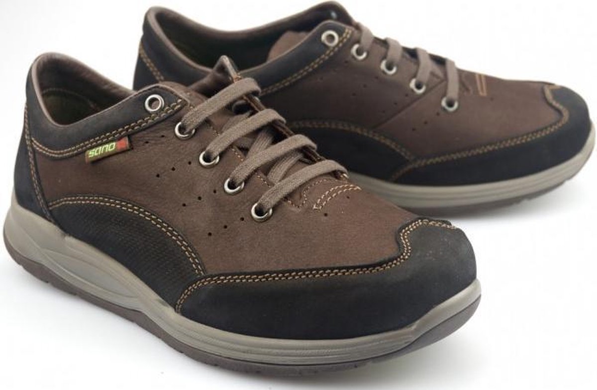 Sano by Mephisto OMEGA rollende heren wandelschoen - zwart bruin - maat 40