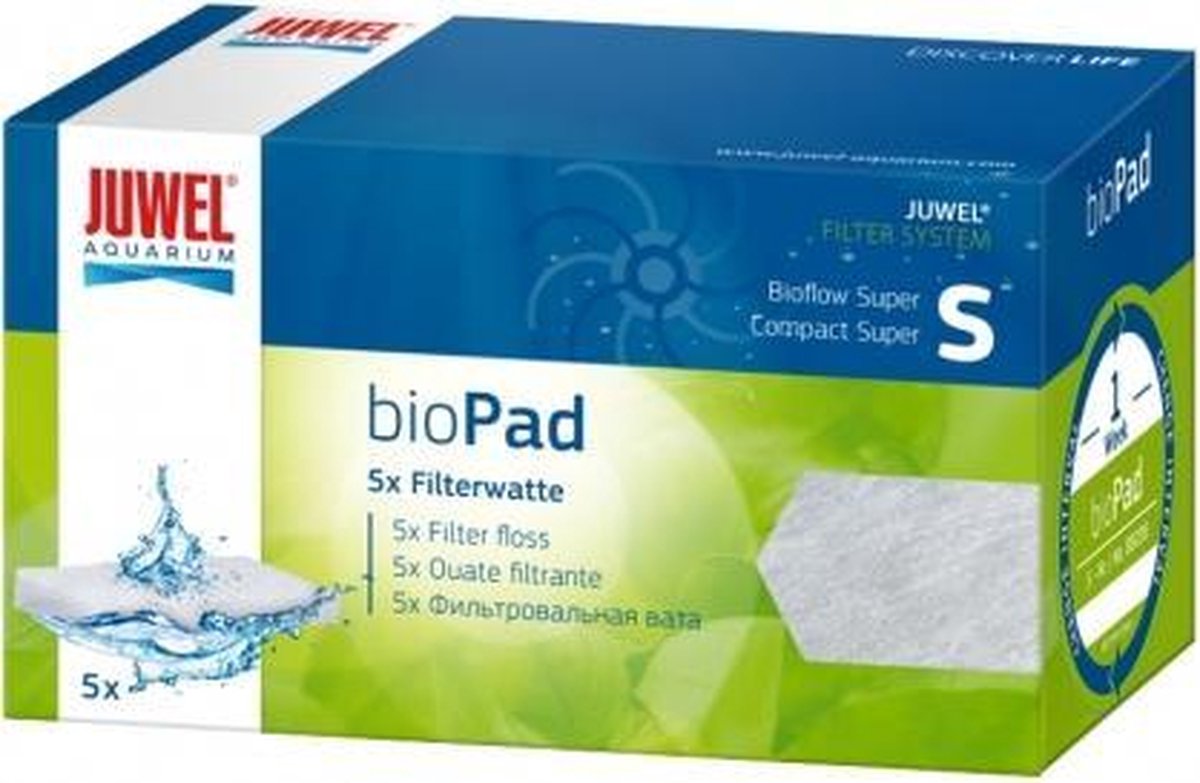 Juwel biopad s watten (super compact) Wit