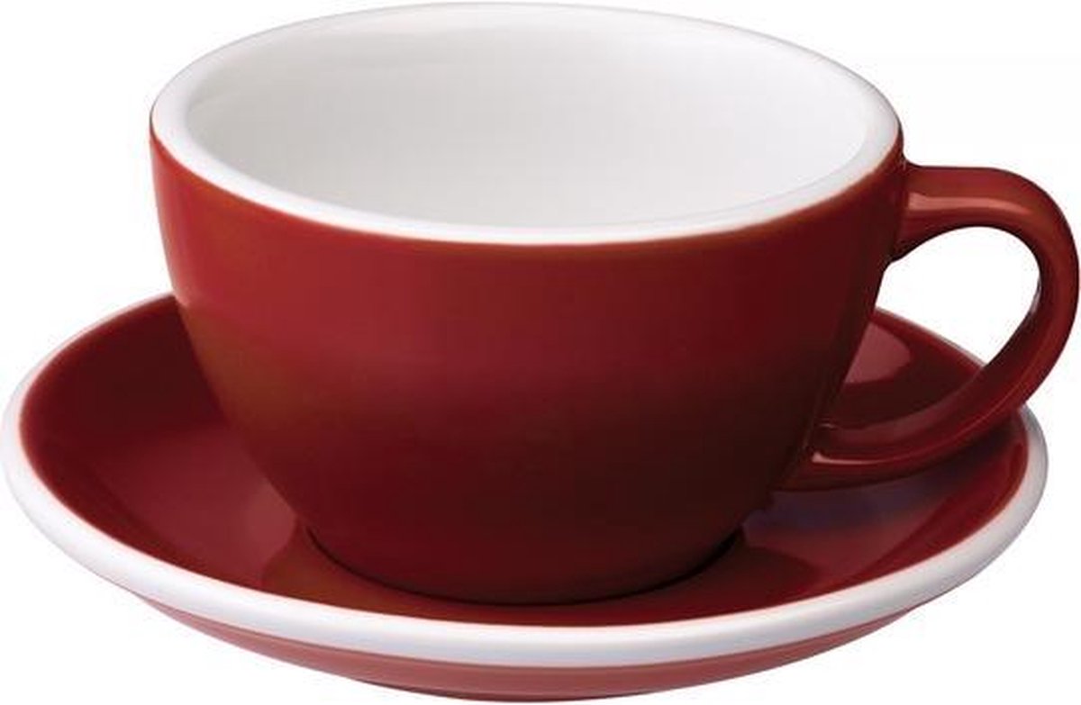 Loveramics Egg Café Latte Kop&Schotel 300ml - Red