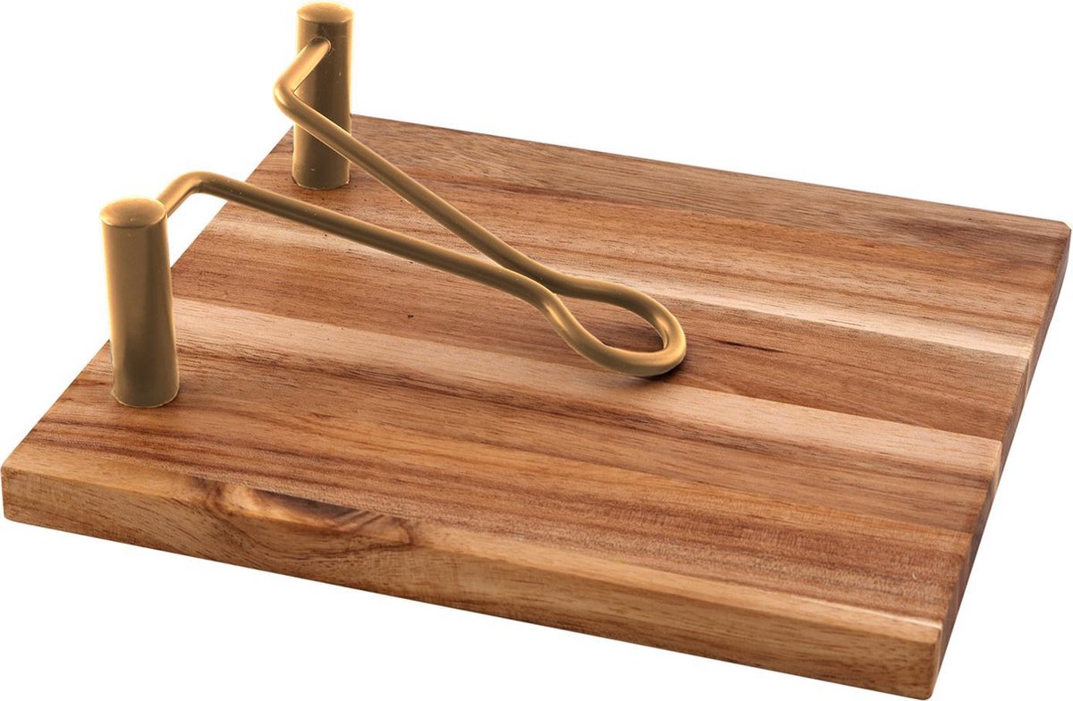 Point-Virgule servettenhouder - acaciahout - 20x18.5x6.1cm