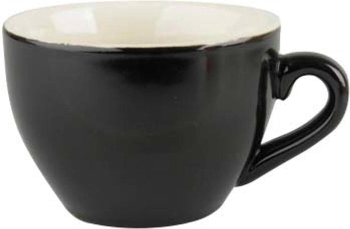 Palmer Cappuccinokop Colors 18 cl Zwart Porselein 1 stuk(s)