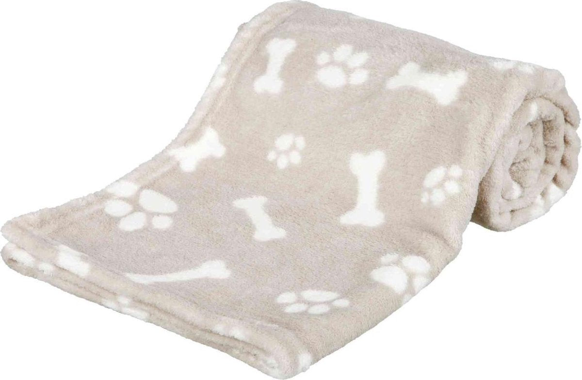 TRIXIE | Trixie Hondendeken Kenny Fleece Bot / Pootjes Beige