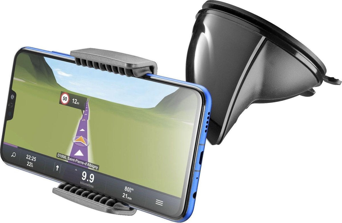 Cellularline Pilot Embrace Mobiele telefoon/Smartphone Zwart Passieve houder
