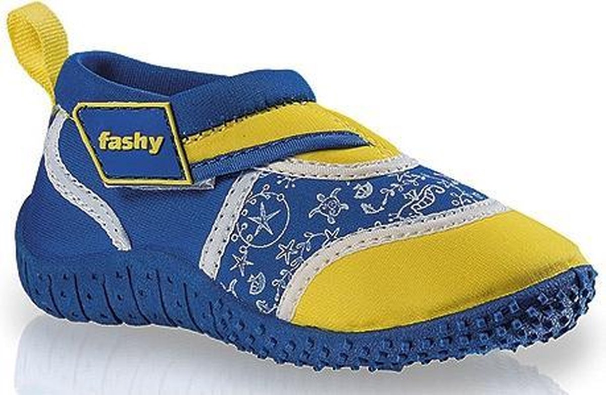 Blauw/gele kinder waterschoenen 25