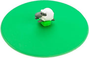 Lurch - Deksel voor drinkglas - Siliconendeksel - set van 8 st. - 10.5cm - Schaap