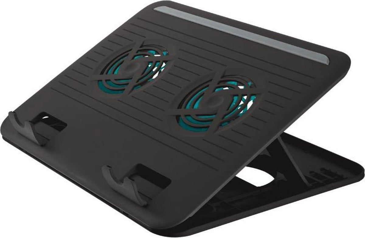 Trust Cyclone - Laptopstandaard met koeling - Aanpasbare kantelen - Max 16 inch