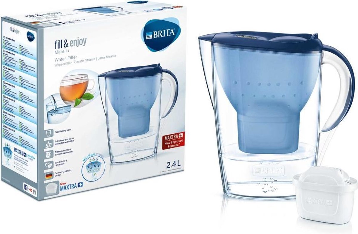 BRITA fill&enjoy Marella Cool Waterfilterkan - Blue