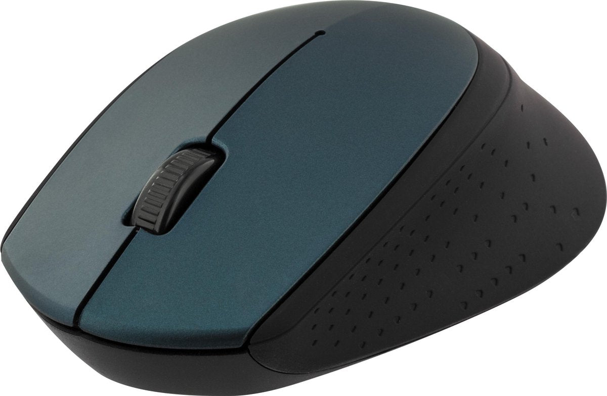DELTACO MS-461 Draadloze optische muis 1200 DPI - met USB nano ontvanger - Blauw