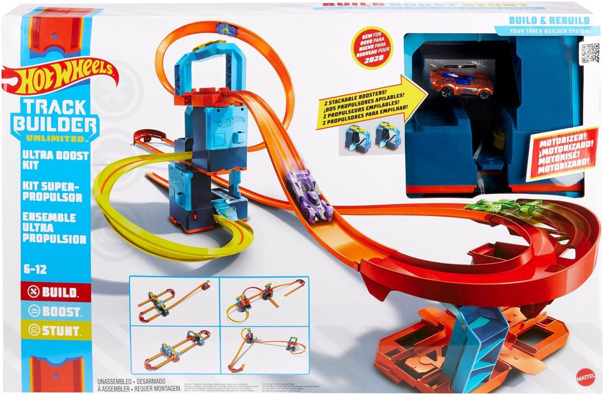 Hot Wheels Track Builder Ultra Boost Kit - Speelset