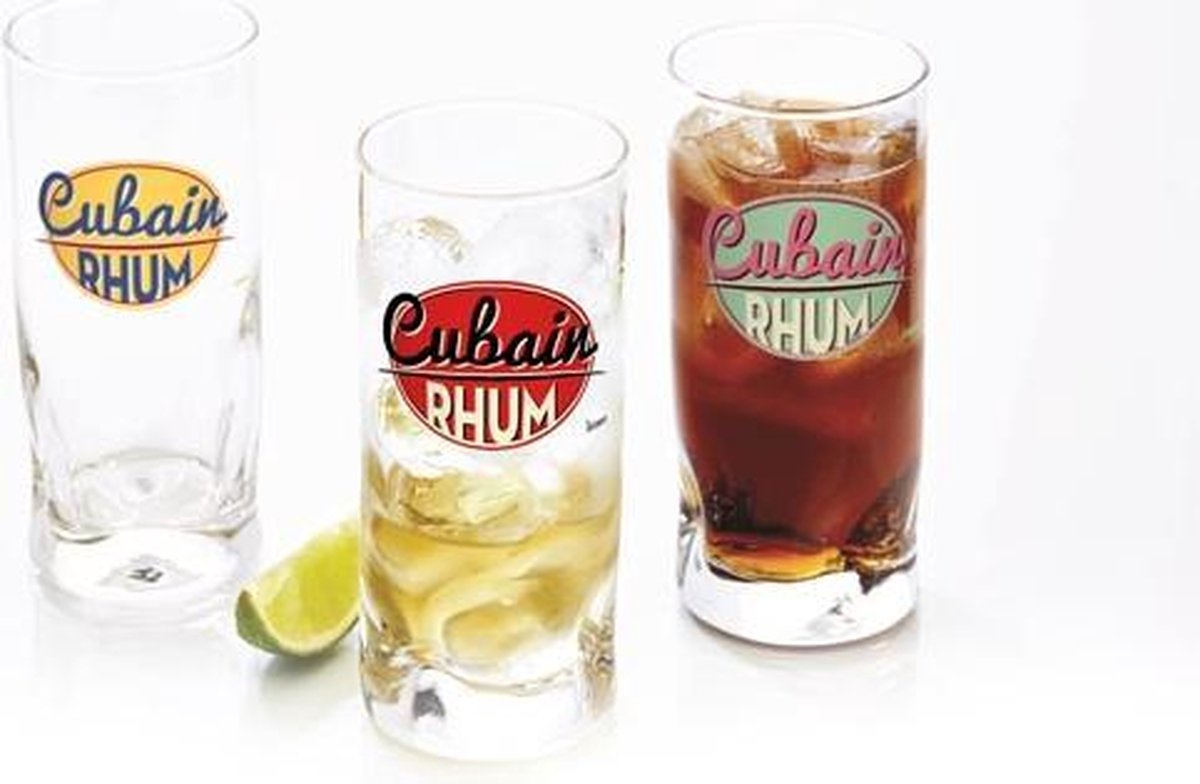 Durobor Decore 'Cuba' longdrink - 29 cl - Set-3