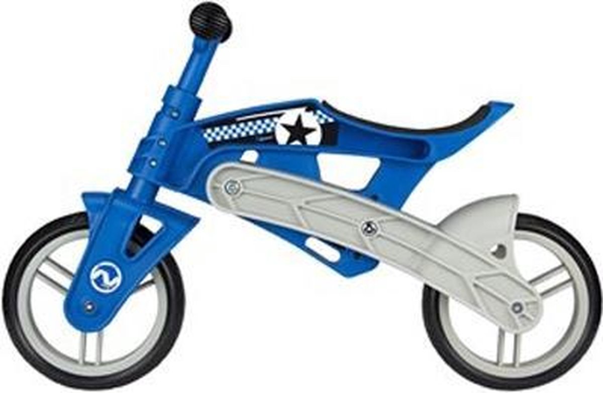 Loopfiets verstelbaar - Lowrider - in hoogte verstelbaar - EVA banden -  blauw/grijs