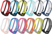 5 stuks Siliconen Sportriemen voor Mi Band 5 - Siliconen Band voor Fitnesstracker - Ademende Polsband voor Mi-band 5- Veelkleurig