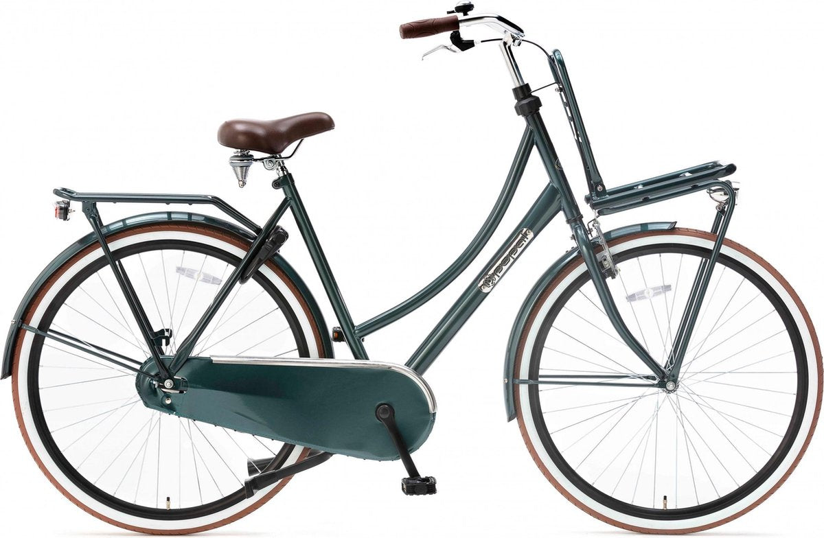 Popal Daily Dutch Basic Damesfiets - Transportfiets - 50 cm - Donkergroen