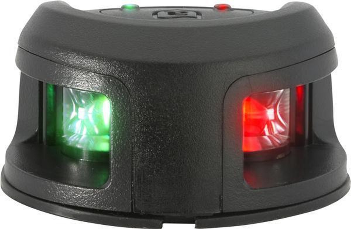 Attwood zwart kunststof LED 2-Kleurenlicht opbouwmontage