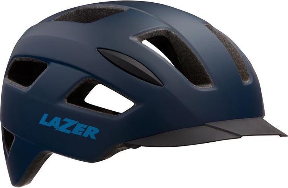 Lazer Fietshelm Lizard Polycarbonaat Blauw Maat 55-59 Cm