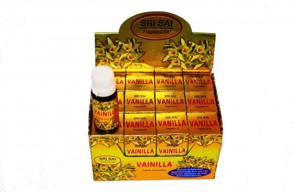 Sri Sai Aromatische Olie - Vanille - Flesje 10 ml