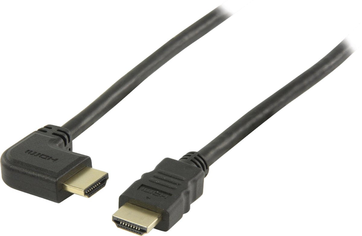 Coretek HDMI kabel - 90° haaks naar links - versie 1.4 (4K 30Hz) - 0