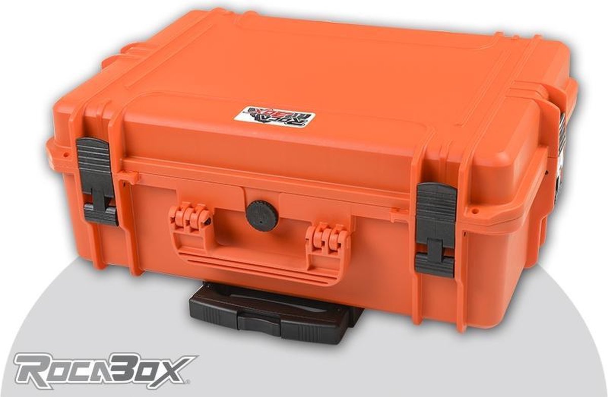 Rocabox - Universele trolley koffer - Waterdicht IP67 - Oranje - RW-5035-19-OFTR - Plukschuim