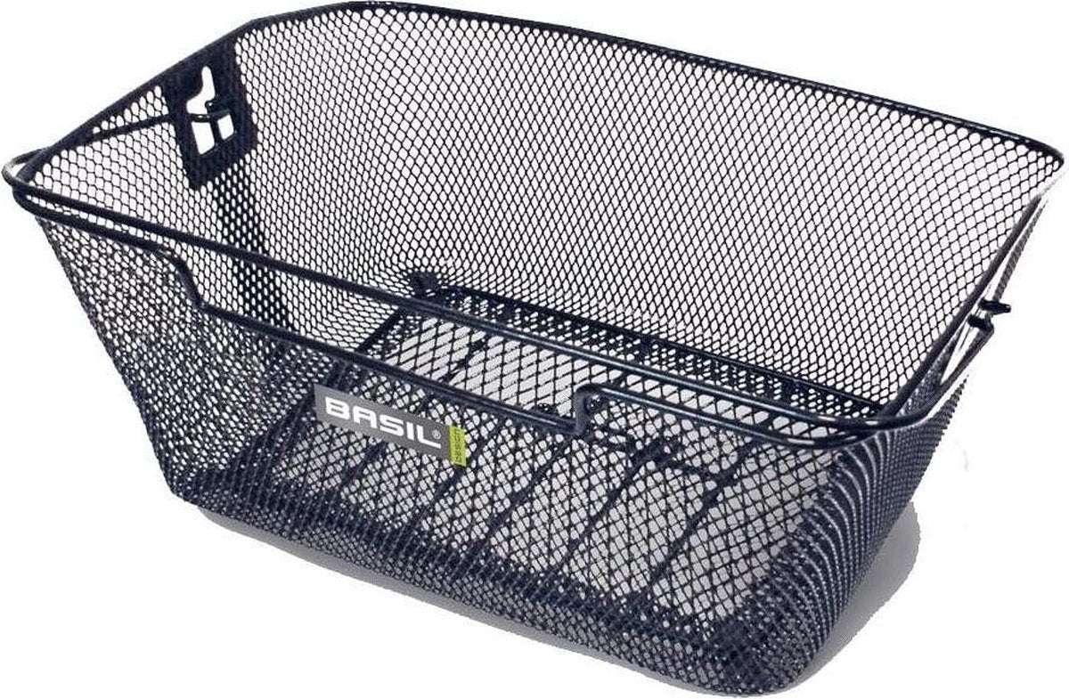 Fietsmand voor achterdrager Basil Capri 35 x 31 x 18 cm - zwart