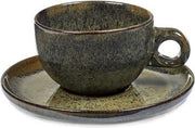 Serax Surface by Sergio Herman capuccino Kopjes met Schotel - Indi grey - 8stuks