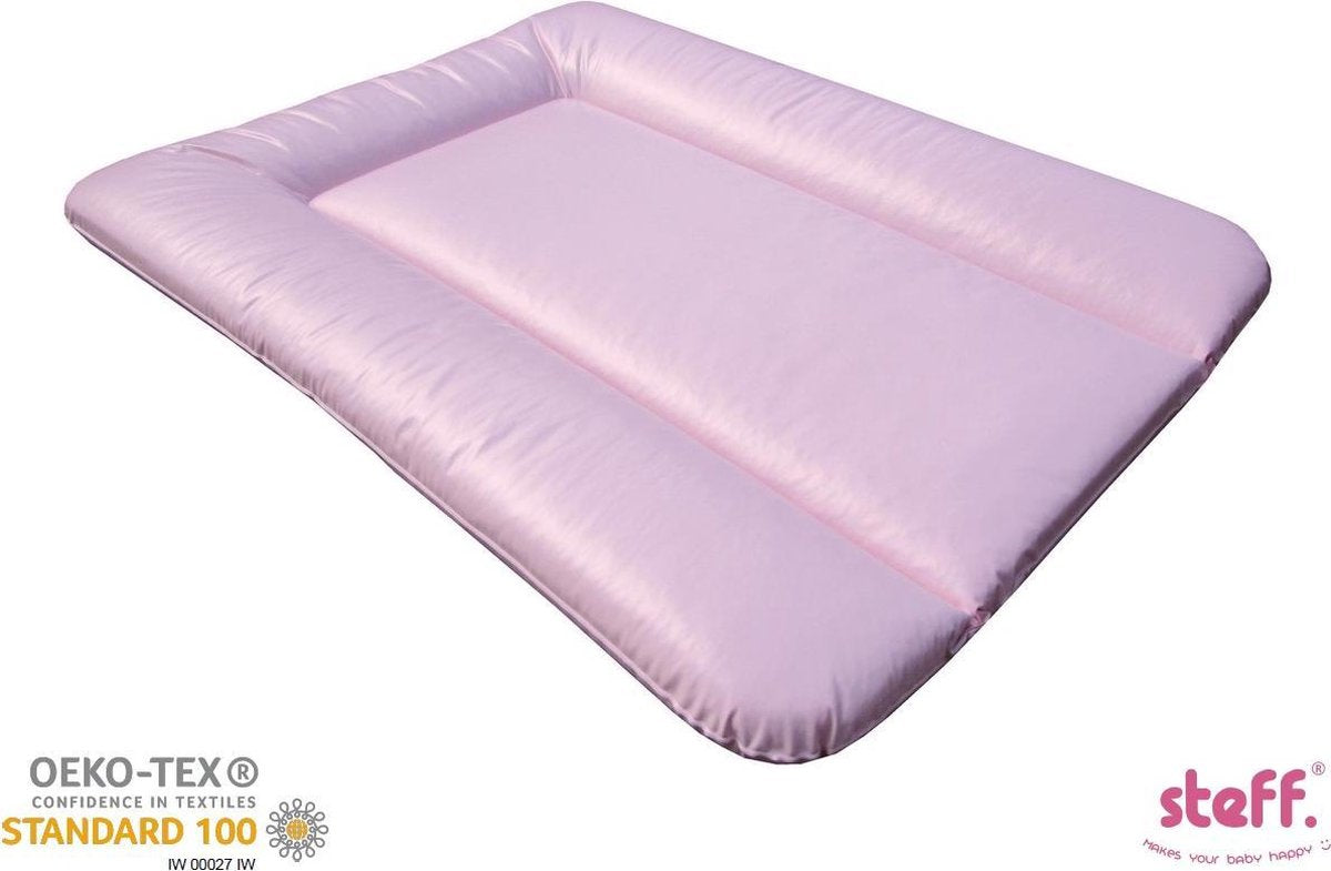 steff - aankleedkussen - 70x50 cm - roze - met kwaliteitslabel OEKO-TEX standard 100