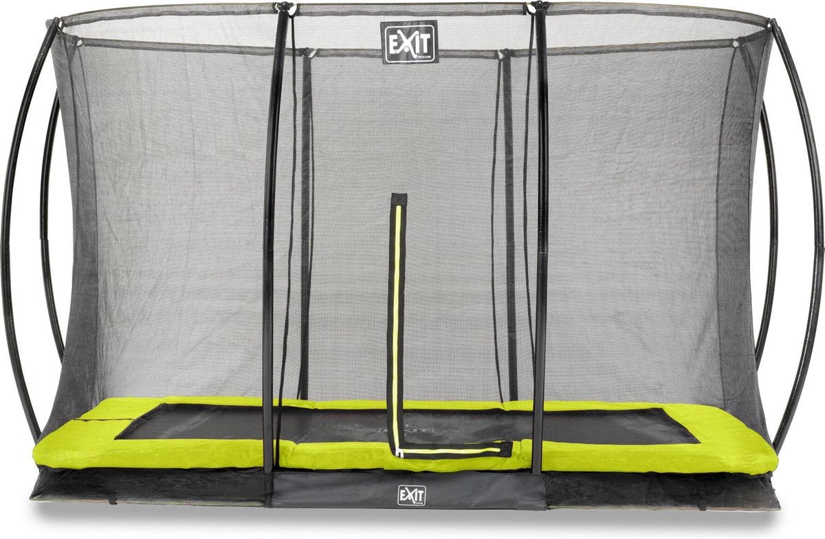 Inground trampoline EXIT Silhouette - 244x366cm - met net - Rechthoek