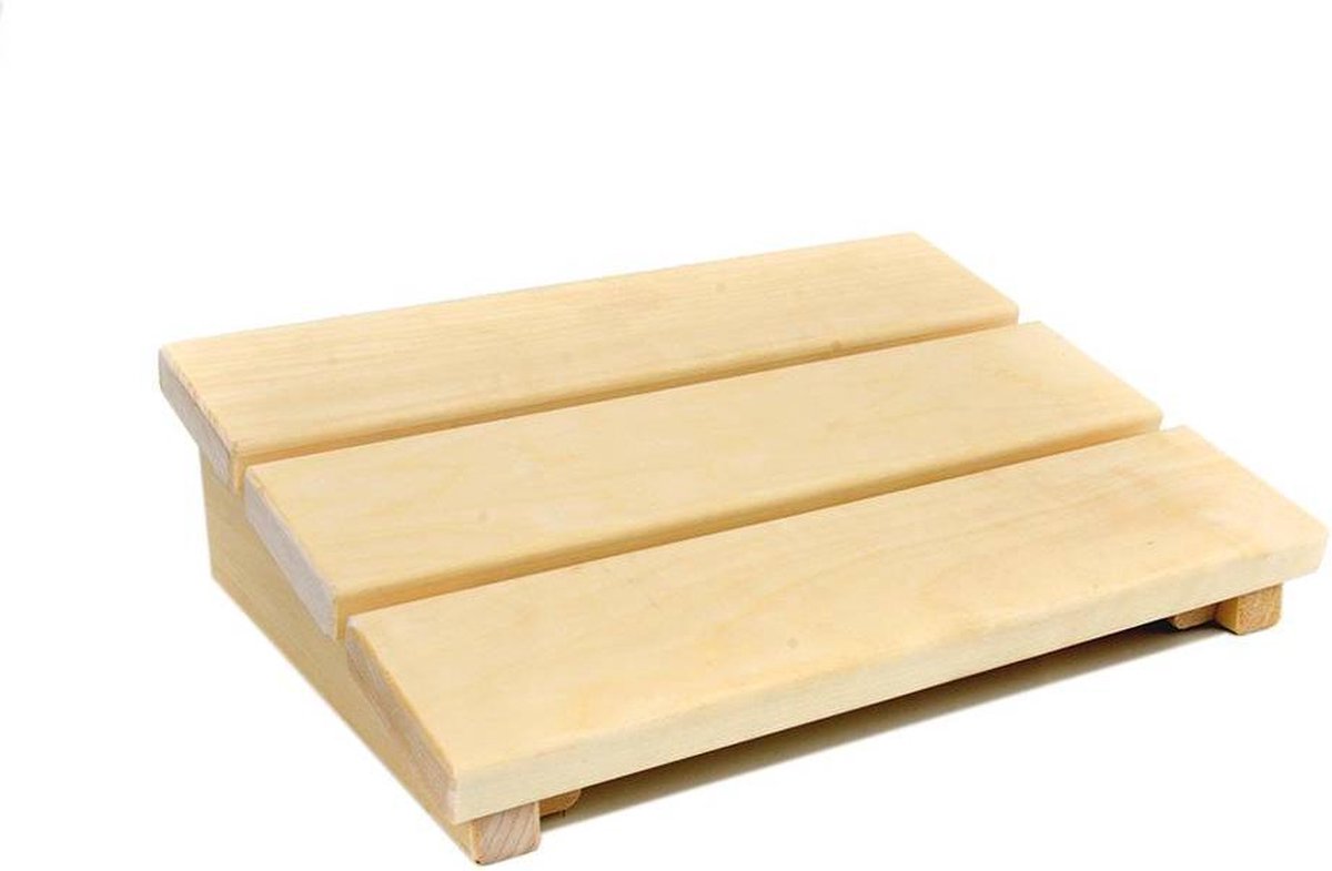 Houten robuuste hoofdsteun voor de sauna