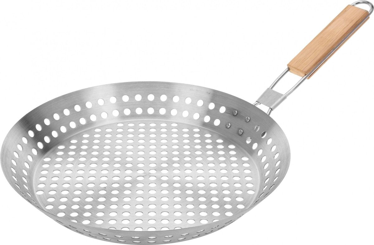 Brandlezz Grill BBQ pan met houten handvat - OP = OP