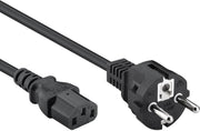 Allteq - C13 apparaatsnoer - 1 meter - Zwart