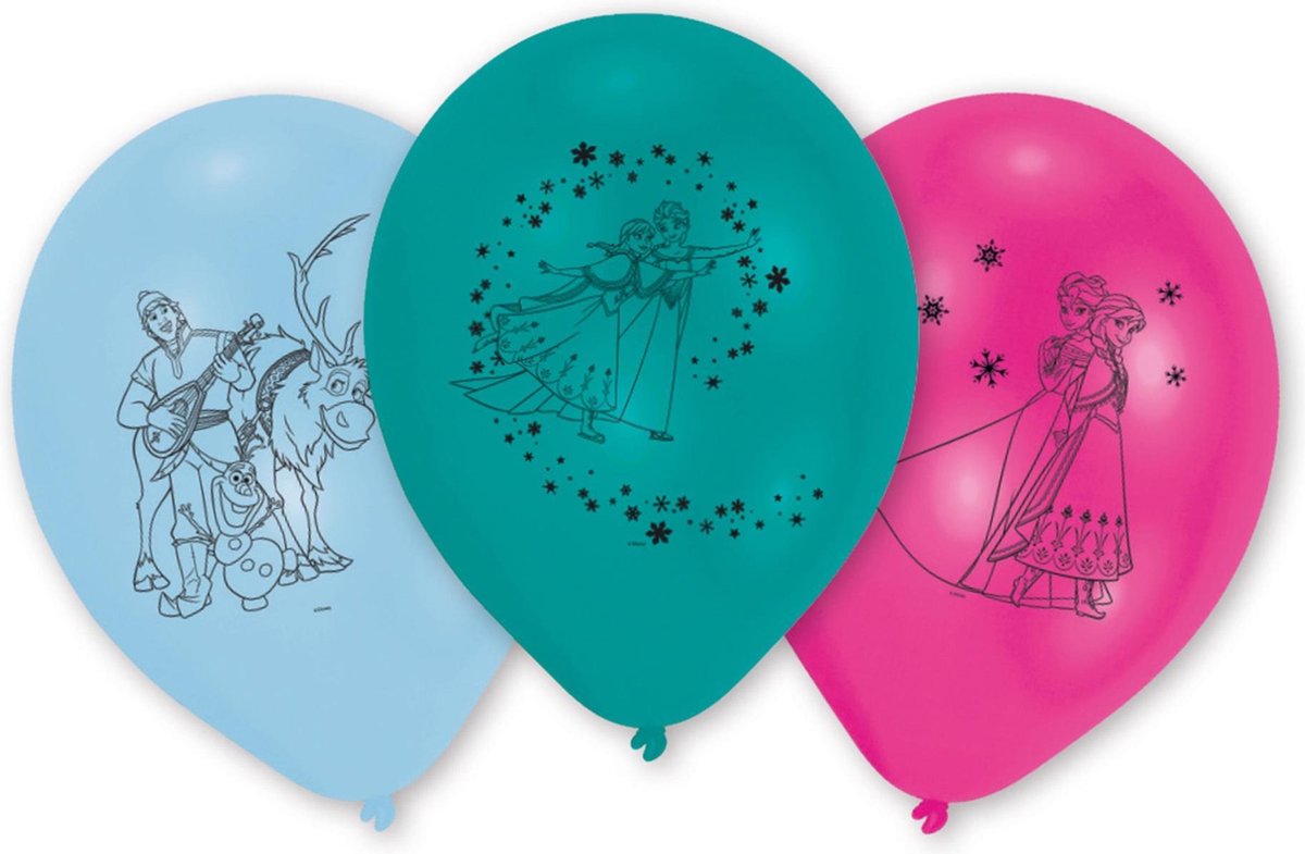 AMSCAN - 6 latex Frozen ballonnen - Decoratie > Ballonnen