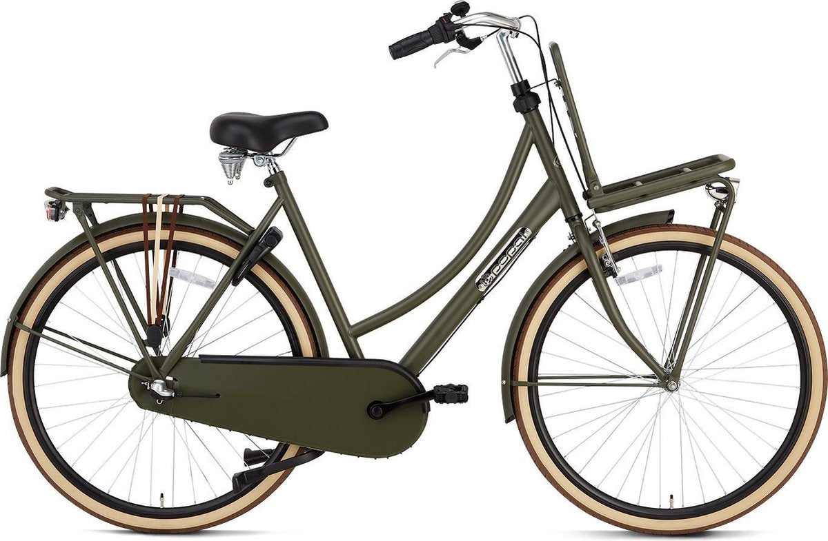 Popal Daily Dutch Basic+ Damesfiets - Transportfiets - 57 cm - Legergroen
