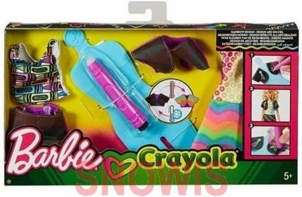 Barbie & Crayola Regenboog designer set