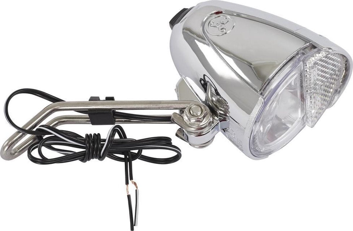 Trelock LS 583 Bike-i Retro koplamp zilver