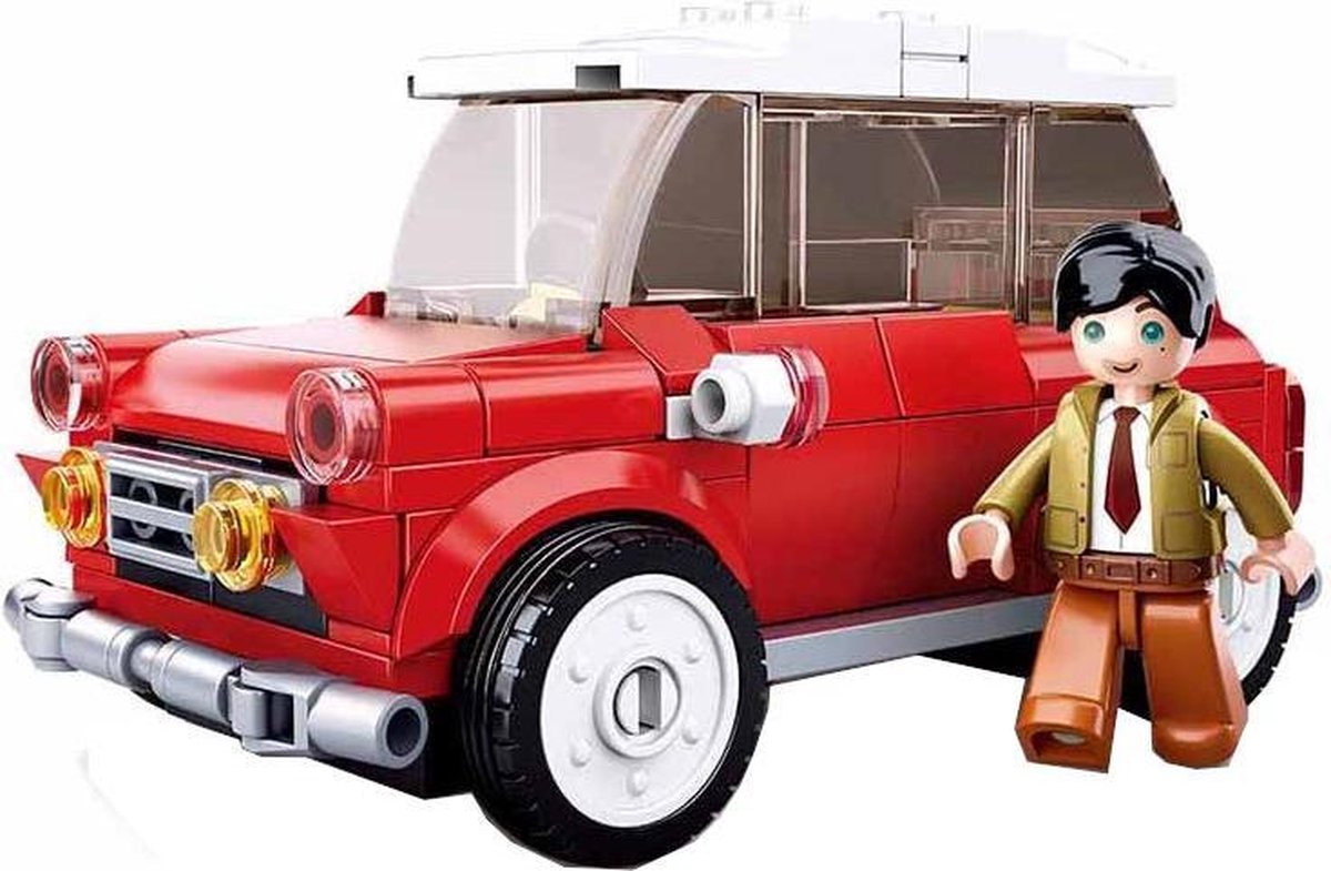 Sluban Auto Model Bricks Junior 26 X 19 Cm Rood 151-delig