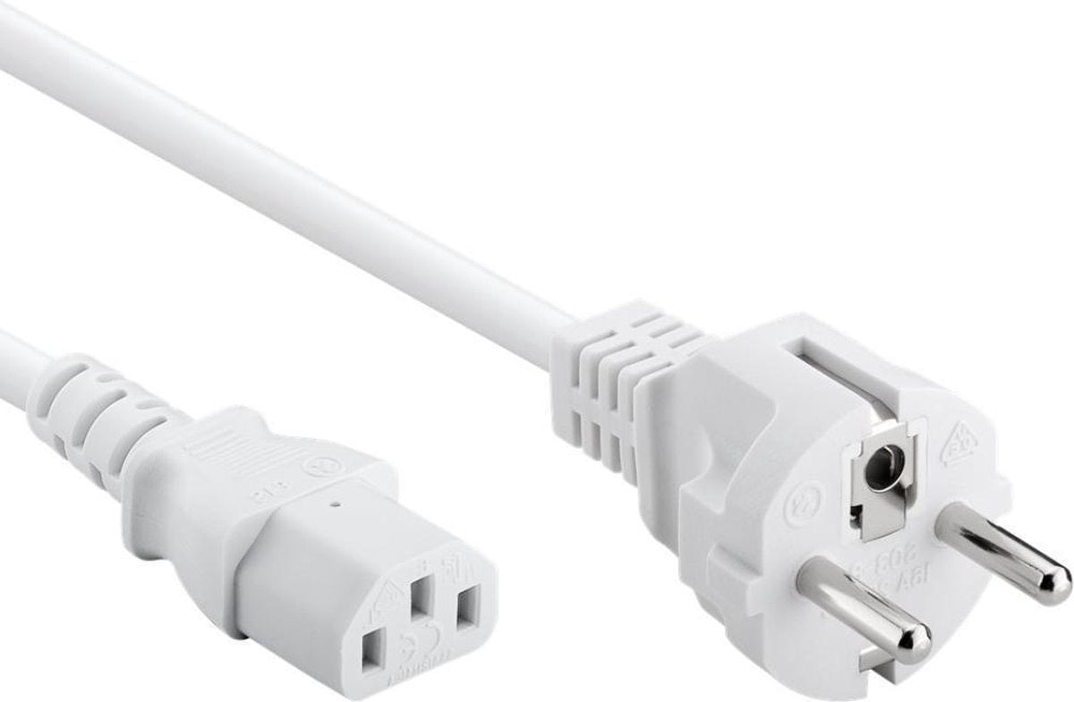 Allteq - C13 apparaatsnoer - 2 meter - Wit