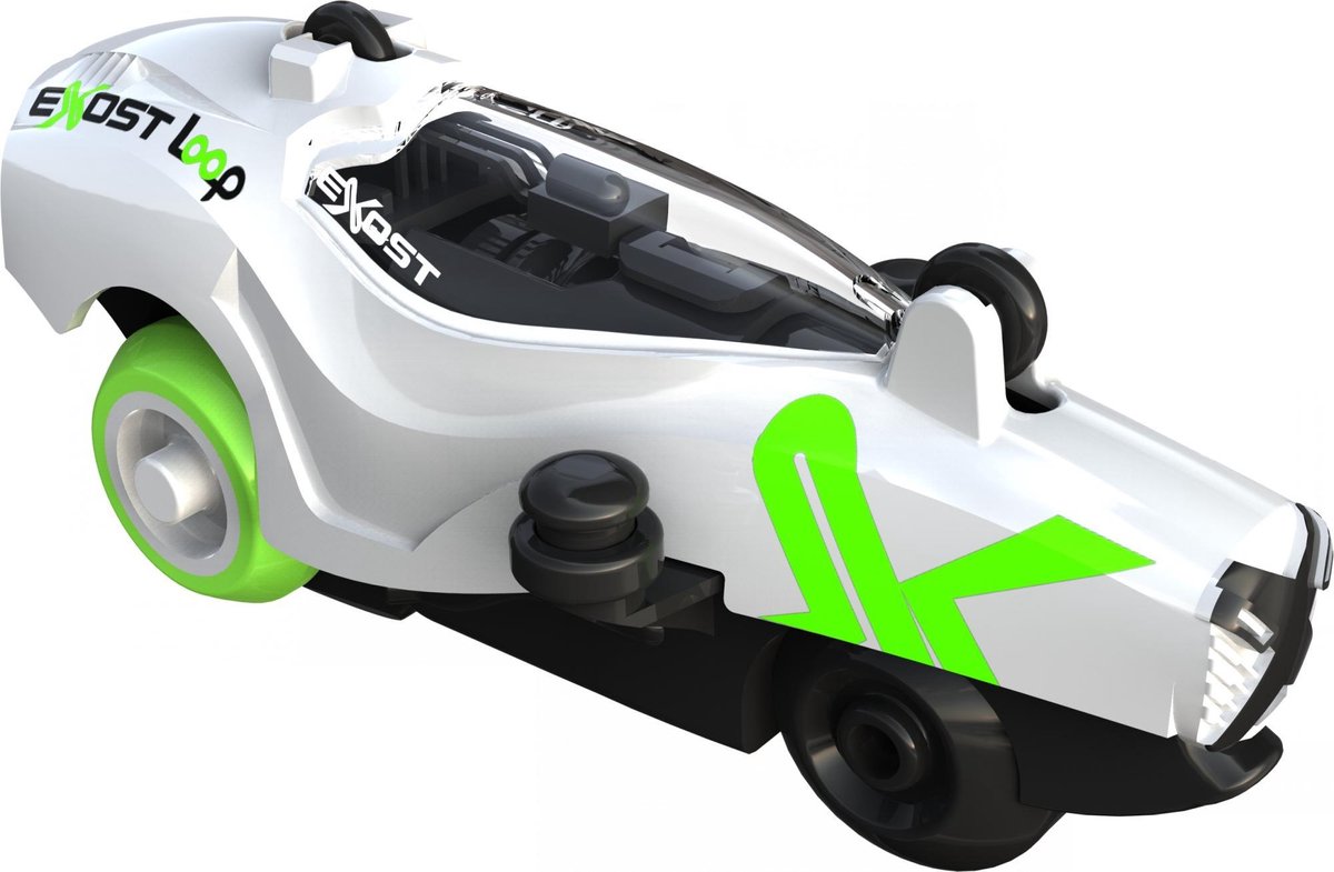 EXOST LUS - Set met zwaartekrachtuitdaging - 29 buizen - Modulaire circuits + 1 auto en 1 afstandsbediening