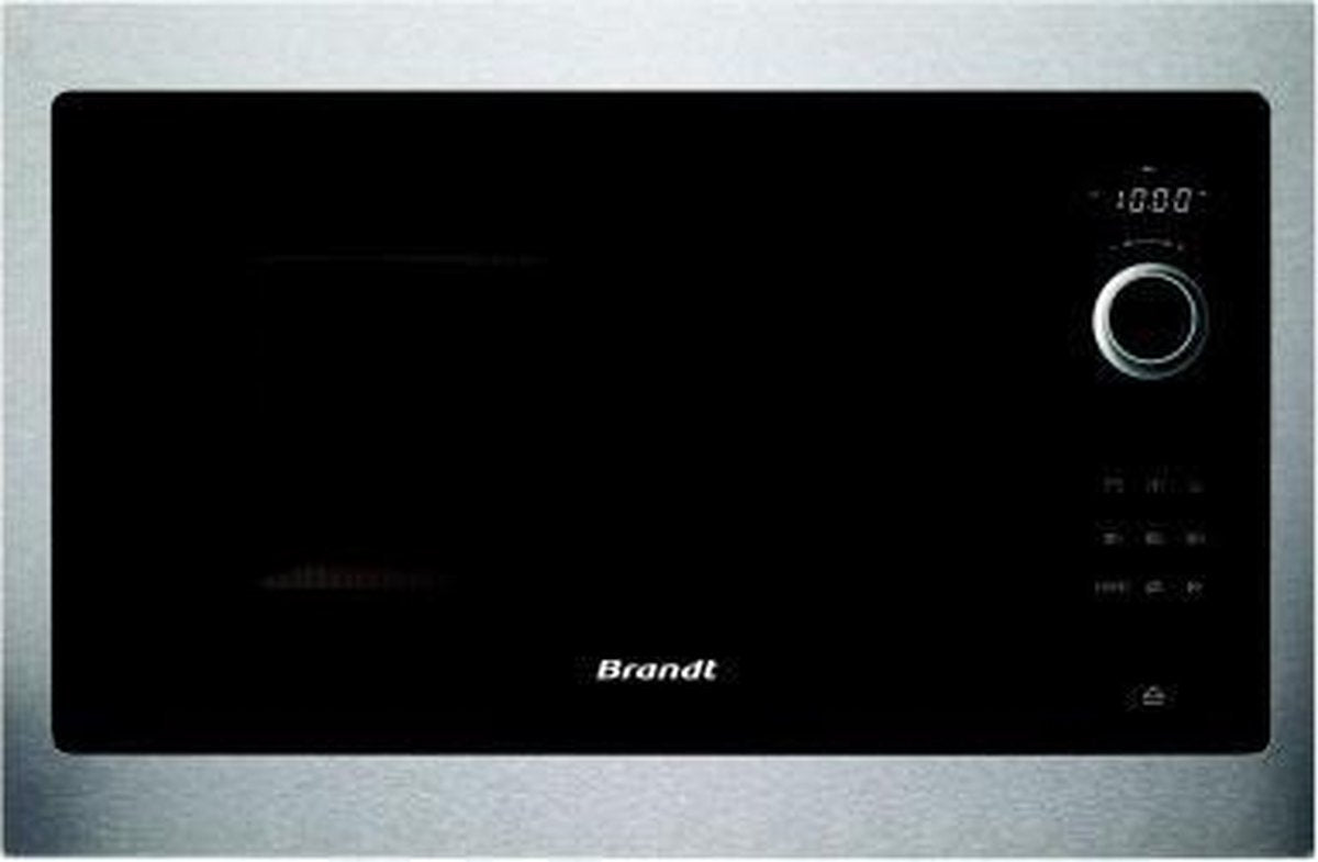 BRANDT BMS6115X - Inbouwmagnetron met enkele functie - Roestvrij staal - 26 L - 900 W